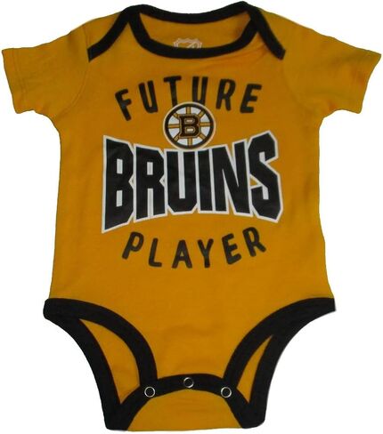 VF Boston Bruins Future Player One Piece Creeper Bodysuit - Yellow in Kuwait