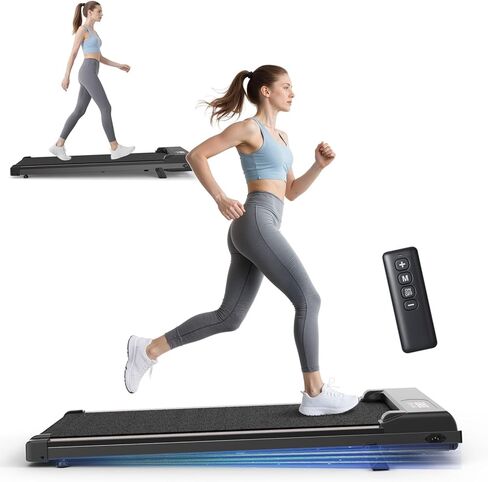 Walking Pad Treadmill, Under Desk Treadmill for Home & Office, Wide Running Belt, Remote Control, Installation Free, Easy to Move, 300 LB Capacity in Saudi Arabia
