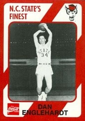 Autograph Warehouse Dan Englehardt Basketball Card (N.C. North Carolina State) 1989 Collegiate Collection No.84 in Saudi Arabia