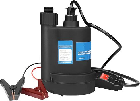 Pedestal Sump Pump with Vertical Float Switch, Thermoplastic Pedestal, Stainless Steel Impeller, 1/3 HP, 45 GPM-Black in Saudi Arabia