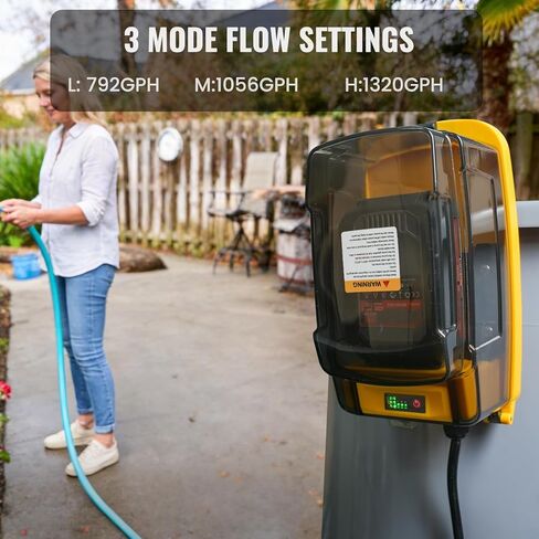 Cordless Submersible Sump Pump Compatible with Dewalt 20V Battery(Tool Only), 1320GPH Brushless Water Transfer Pump, Portable Electric Utility Pump w/ 15.4ft Cord for Garden Pond Pool Tub in Kuwait