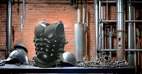 NauticalMart Spartan Roman Black Steel Muscle Breastplate Cuirass Medieval Armor Larp Halloween Costume in Saudi Arabia