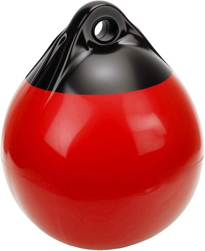 Boat Bumper Ball, Ball Black and Red Thickened High Strength PVC Inflatable Docking Bumper, Suitable for Yachts Sailboats Rowboats in Saudi Arabia