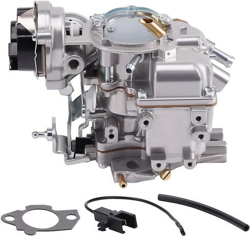MaxPeedingRods 1 برميل كربوهيدي للكربون لفورد 4.9L 300 Cu/4.1L 250 Cu/3.3L 200 Cu Engine 1965-1985 لـ Bronco Fairmont Granada Econoline F100 F150 F250 F350 ، Automatic Choke in Kuwait