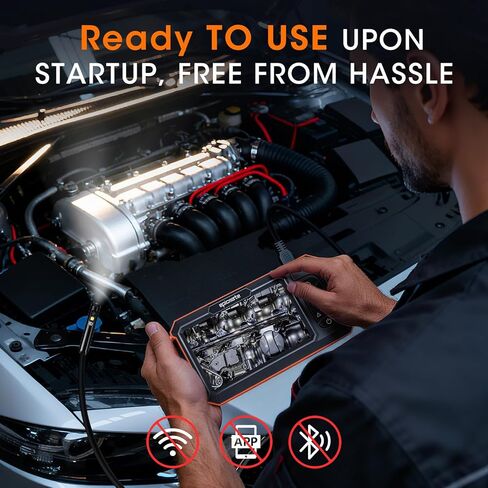 كاميرا المنظار مع ضوء، 5 بوصة IPS 1920P HD Borescope مع عدسة ثلاثية، منظار فحص مع كابل ثعبان شبه صلب بطول 16.4 قدم وبطاقة 32 جيجابايت، كاميرا تصريف مقاومة للماء IP67 للصرف الصحي/الأنابيب/السيارات in Kuwait