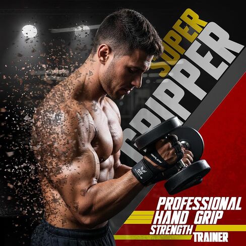 QTF Ventilated Weight Lifting Gloves for Men & Women Workout Gym Fitness Extra Grip with Wrist Support Wrap Cross fit Pull-ups Barbell Training Sports in Kuwait