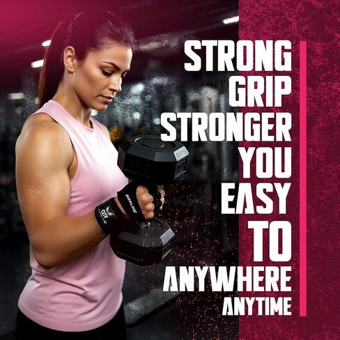 QTF Ventilated Weight Lifting Gloves for Men & Women Workout Gym Fitness Extra Grip with Wrist Support Wrap Cross fit Pull-ups Barbell Training Sports in Kuwait