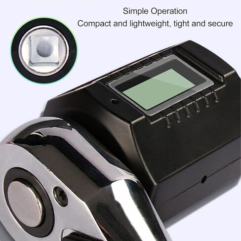 Tyenaza Digital Torsion Gauge 1/2 Wrench Adapter Meter Tester Tool 4 Units 135N.m for Automotive Biking DIY Home Repairs in Saudi Arabia