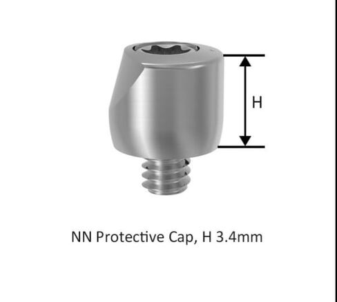 Straumann Compatible Dental Implants NN Labial Level Healing Cap, Height 3.4mm in Kuwait