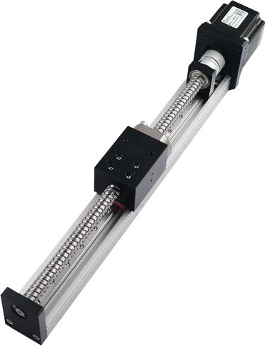 HMS40 Linear Guide Rail Module - ±0.02mm Precision, 40mm Width, 20kg Load, NEMA23 Motor for Industrial Automation, CNC, 3D Printing, Robotics, Lab Equipment (20mm Lead, 600mm Stroke) in Kuwait