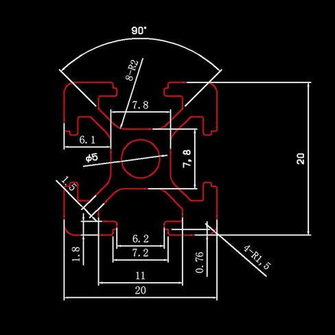 10 قطعة 800 مللي متر فضي T نوع 2020 ملف بنتوء من الألمنيوم المعيار الأوروبي بأكسيد دليل السكك الحديدية الخطية لأجزاء الطابعة ثلاثية الأبعاد وآلة التصنيع باستخدام الحاسب الآلي in Kuwait