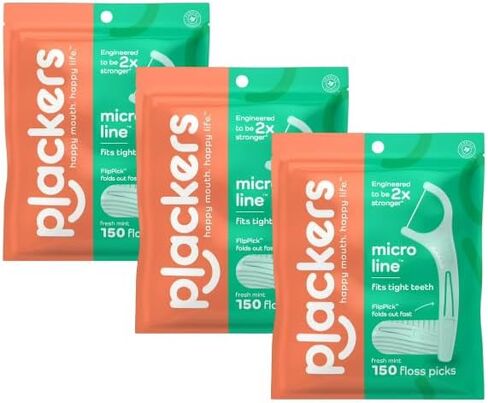 Plackerr's Micro Mint Dental Floss Picks (Mint - 450 Floss Picks) in Kuwait
