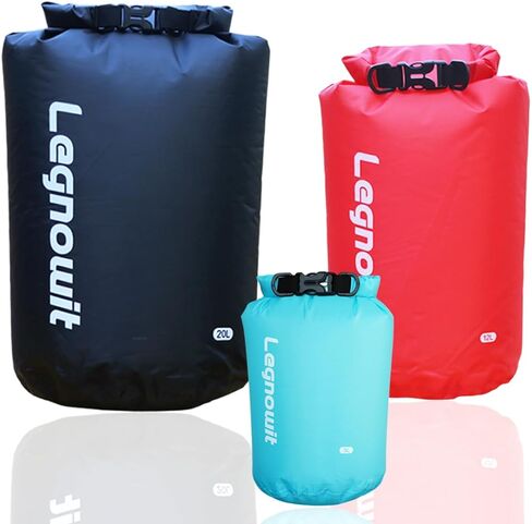 حقيبة جافة، 3 عبوات/5 عبوات من الأكياس الجافة الصغيرة والكبيرة المقاومة للماء وخفيفة الوزن للتخييم في الهواء الطلق، وحقائب الظهر، والتجديف، وركوب القوارب، والسفر والمزيد in Kuwait