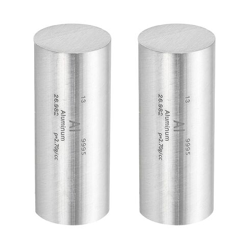 PATIKIL 2Pcs Aluminum Stick, 0.8x2 Al Density Stick High Density Element Rod Unique Metal Round Periodic Table of Elements Collections Lab Experiment Teacher Scientific Classes in Saudi Arabia