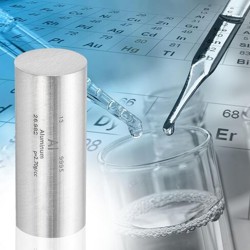 PATIKIL 2Pcs Aluminum Stick, 0.8x2 Al Density Stick High Density Element Rod Unique Metal Round Periodic Table of Elements Collections Lab Experiment Teacher Scientific Classes in Saudi Arabia