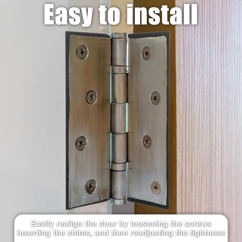 15 Pcs 4.5 Inch Hardware Door Hinge Shims,Stainless Steel Door Hinge Spacer with Coated Finish,Doors Hinge Shims Hinge Spacer for Repair Kit,0.050 Inch Thick in Saudi Arabia