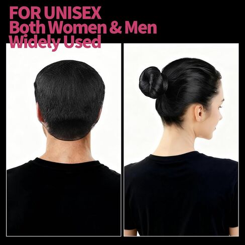 Fandamei Hair Net, 120 PCS Invisible Black Hair Nets for Food Service Workers&Women&Men, 24 Inches Extra Large Hair Net for Buns, Nylon Hairnets for Foodservice, Dancing, Ballet Bun in Kuwait
