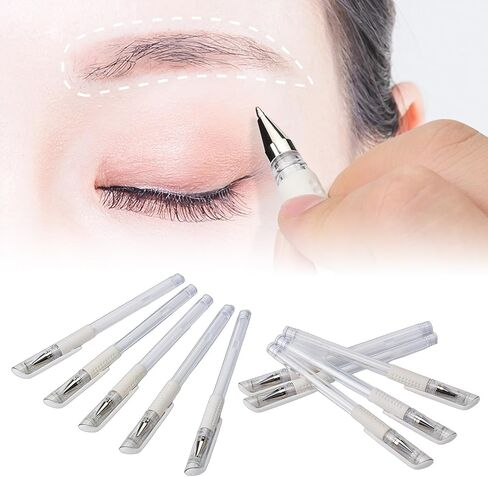 10x White Skin Marker Pen - Neutral Tip - Precise Eyebrow Tool for Beauty Salons in Saudi Arabia