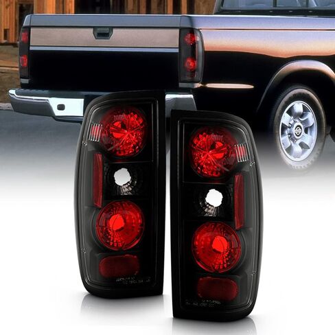 AKKON - For 1998-2004 Nissan Frontier Pickup Truck JDM Black Tail Brake Lights Lamp Left + Right Set in Kuwait