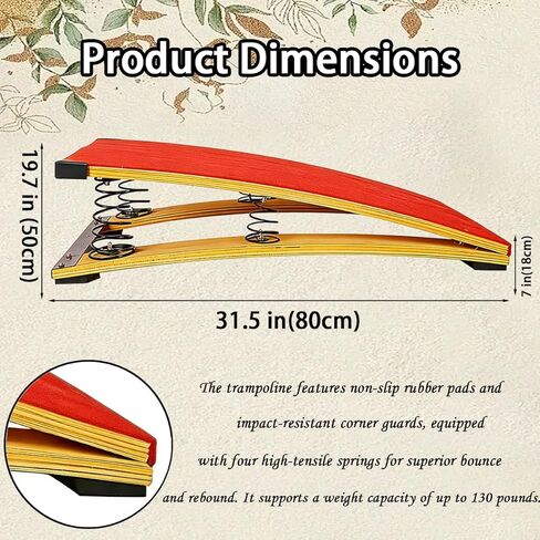منصة انطلاق الجمباز، منصة انطلاق صغيرة لتدريب الجمباز، منصة انطلاق الجمباز المحمولة، معدات ممارسة الجمباز المصنوعة من الخشب الصلب لتدريب ألعاب القوى في غرفة المنزل in Kuwait