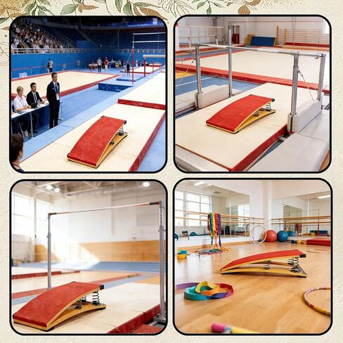 منصة انطلاق الجمباز، منصة انطلاق صغيرة لتدريب الجمباز، منصة انطلاق الجمباز المحمولة، معدات ممارسة الجمباز المصنوعة من الخشب الصلب لتدريب ألعاب القوى في غرفة المنزل in Kuwait