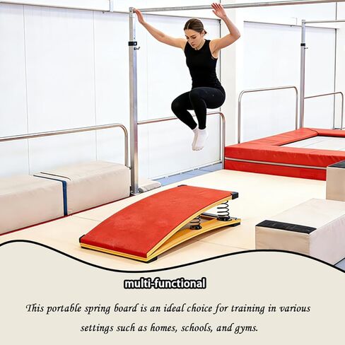 منصة انطلاق الجمباز، منصة انطلاق صغيرة لتدريب الجمباز، منصة انطلاق الجمباز المحمولة، معدات ممارسة الجمباز المصنوعة من الخشب الصلب لتدريب ألعاب القوى في غرفة المنزل in Kuwait