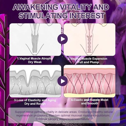كريم تضييق المهبل - تركيبة جل مرطب مهبلي مع الكولاجين وماء الورد وعصارة البتولا، وأدوات تطبيق مملوءة مسبقًا لمرونة البشرة وراحتها - مجموعة مكونة من 6 قطع in Kuwait