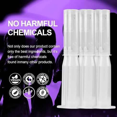 كريم تضييق المهبل - تركيبة جل مرطب مهبلي مع الكولاجين وماء الورد وعصارة البتولا، وأدوات تطبيق مملوءة مسبقًا لمرونة البشرة وراحتها - مجموعة مكونة من 6 قطع in Kuwait