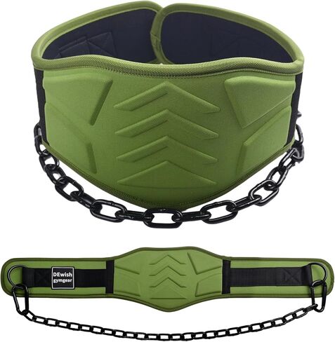 35" Heavy Duty Dip Belt with 36 IN Steel Chain for Added Weight Training, Chin Ups, Pull Ups, Tricep Dips And More in Saudi Arabia