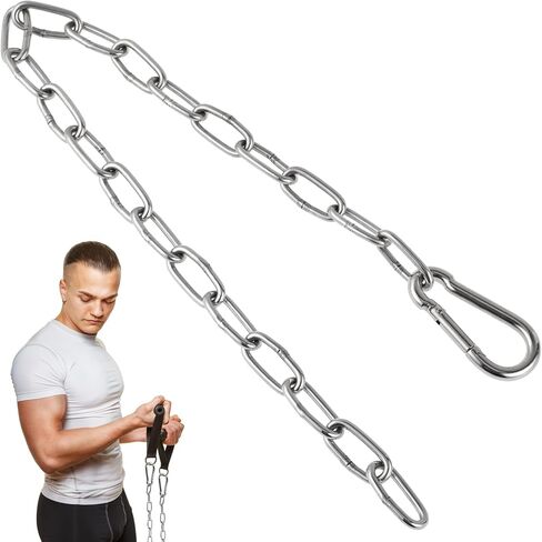 23.62Inch Fitness Chain Weight Chain Extension Gym Extension for Triceps Exercise Deadlift Back Squat in Saudi Arabia