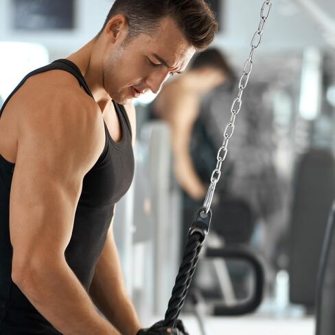 23.62Inch Fitness Chain Weight Chain Extension Gym Extension for Triceps Exercise Deadlift Back Squat in Saudi Arabia