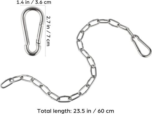 23.62Inch Fitness Chain Weight Chain Extension Gym Extension for Triceps Exercise Deadlift Back Squat in Saudi Arabia