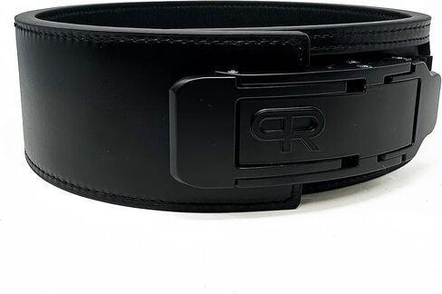 PR Lifestyle Personal Record Ratchet Belt 13mm – Powerlifting Belt Leather Weightlifting Belt for Men & Women, Adjustable Ratchet Buckle Gym Belt for Squat Deadlift Strength Training in Saudi Arabia