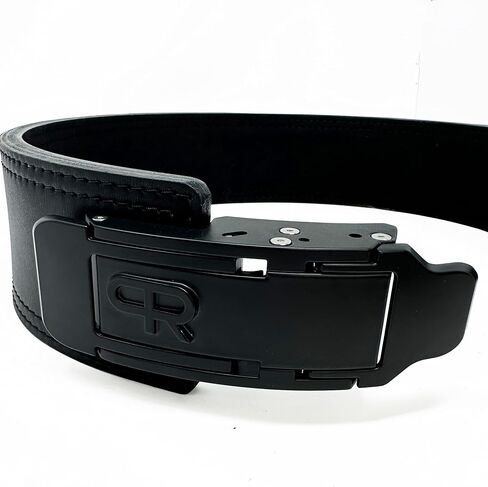 PR Lifestyle Personal Record Ratchet Belt 13mm – Powerlifting Belt Leather Weightlifting Belt for Men & Women, Adjustable Ratchet Buckle Gym Belt for Squat Deadlift Strength Training in Saudi Arabia