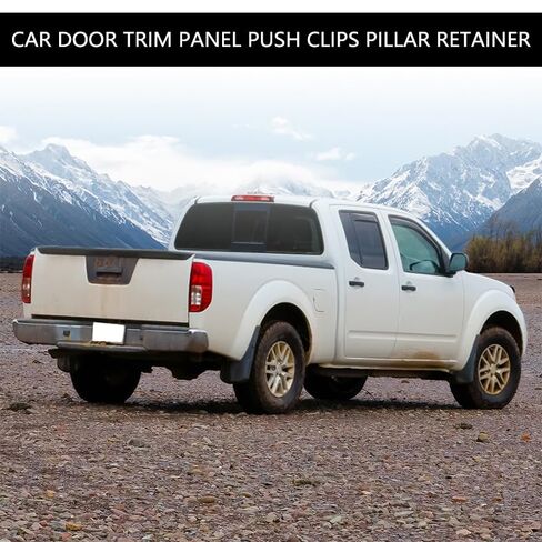 200pcs White Nylon Rivet Clips, Side Skirt Door Sill Fasteners, Universal Car Retainers 20x17.8x8.8mm in Saudi Arabia