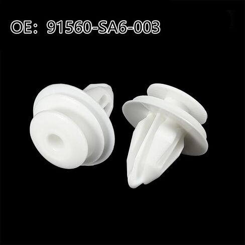200pcs White Nylon Rivet Clips, Side Skirt Door Sill Fasteners, Universal Car Retainers 20x17.8x8.8mm in Saudi Arabia