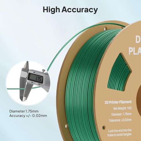 DEEPLEE Galaxy PLA خيوط طابعة ثلاثية الأبعاد 1.75 مم 1 كجم، لامع أسود لامع PLA، دقة الأبعاد +/-0.02 مم، خيوط طباعة ثلاثية الأبعاد لامعة وملونة in Kuwait