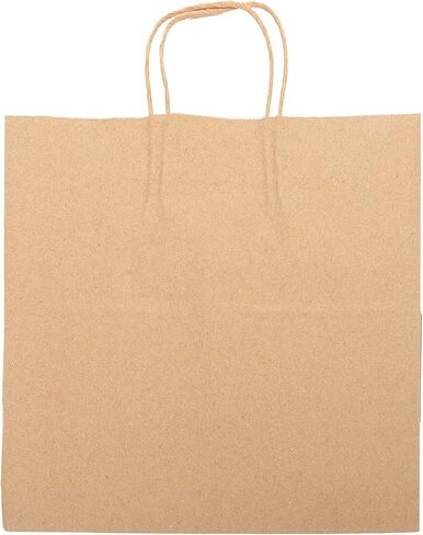 أكياس ورق كرافت من أمير كير رويال بمقابض ملتوية، 33.02 سم × 17.78 سم × 33.02 سم، علبة بها 250 قطعة in Kuwait