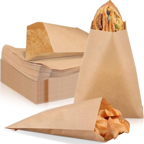 Epakh 500 Pcs Grease Resistant Paper Treat Bags 5. 12 x 7. 09 Inches Paper Cookie Sleeves Bags Glassine Semi Transparent Flat Bakery Sleeves Envelopes for Bakery Candies Chocolate Hand Pie(Pink) in Saudi Arabia