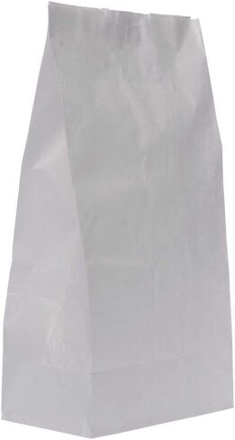 8# كيس ورق كرافت أبيض - 6 1/8 بوصة طول × 4 بوصة عمق × 12 3/8 بوصة ارتفاع (علبة 2000) حقيبة ورقية متينة ومتعددة الاستخدامات للاستخدام التجاري والمنزلي in Kuwait