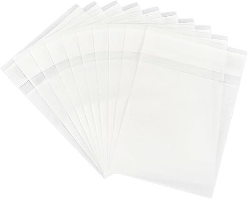 120 حزمة من أكياس البسكويت الورقية أكياس البسكويت الشمعية مقاس 5 × 7 بوصة ذاتية الغلق من الزجاج لعلاج الساندويتش والمخبوزات وأكمام الوجبات الخفيفة in Kuwait