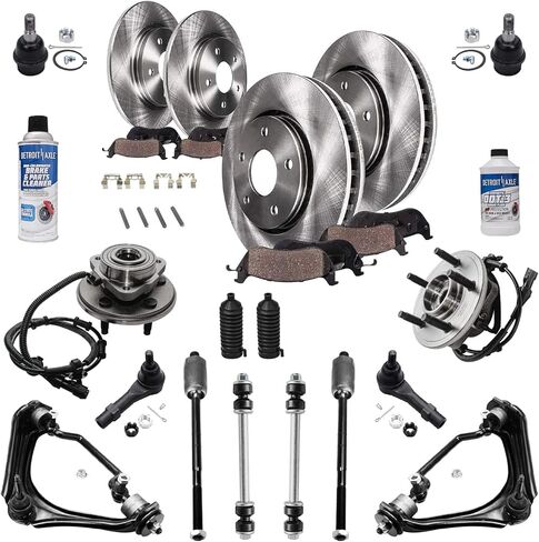 Detroit Axle - مجموعة الفرامل الخلفية لعام 2007-2013 Chevy GMC Silverado Silverado Sierra Yukon XL in Kuwait