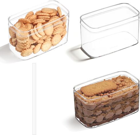 20 حزمة 14 أوقية مستطيلة أكواب حلوى بلاستيكية صافية مع أغطية وملصقات أكواب فاكهة يمكن التخلص منها للحلوى ، حاوية تيراميسو مع غطاء ، كب كيك ، بارفيه ، بودنغ ، مشروبات باردة مثلج ، الوجبات الخفيفة ، الفواكه in Kuwait