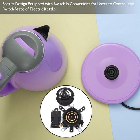 1set Temperature Control Base for Electric Kettle Coupler Easy Installation Safe and High Sensitivity Compatible Electric Kettles Kitchen Accessory in Saudi Arabia