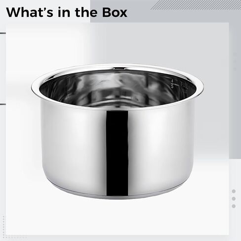 Inner Pot Rice Cooker 2L 304 Stainless Steel, Design Long-Lasting Rust-Resistant, Models Cooker Various Compatible with, Use Dorm and Home Ideal for in Saudi Arabia