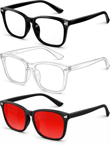 نظارات الضوء الأزرق للأطفال نظارات مضادة للوهج تحجب الضوء الأزرق للفتيات والأولاد والمراهقين، نظارات ألعاب شاشة الكمبيوتر in Kuwait