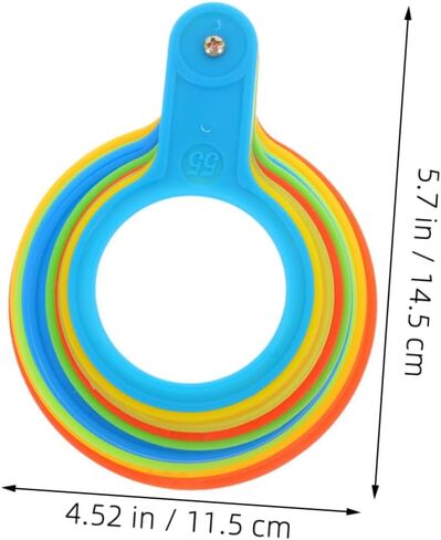HANABASS 2Pcs Fruit Gauge Durable Plastic Measuring Rings for Accurate Grading of Apples and Other Fruits Compact Tool for Efficient Sorting and in Saudi Arabia