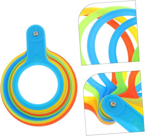 HANABASS 2Pcs Fruit Gauge Durable Plastic Measuring Rings for Accurate Grading of Apples and Other Fruits Compact Tool for Efficient Sorting and in Saudi Arabia
