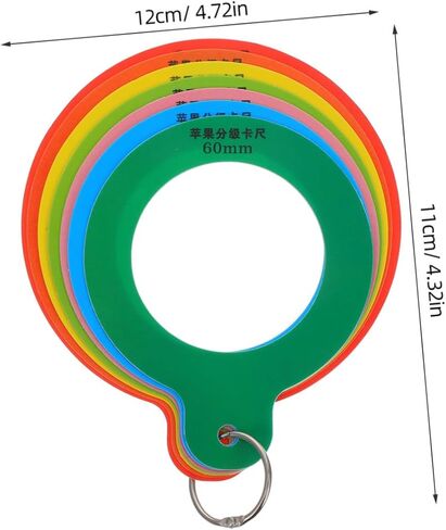 LIFKOME Fruit Diameter Measuring Gauge Portable Ruler for Apples Oranges Easy to Use Fruit Grading Tool for Accurate Measurement and Sorting of Fruits Vegetables in Saudi Arabia