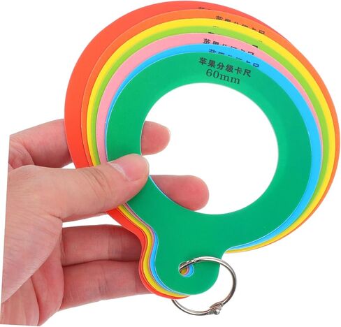 LIFKOME Fruit Diameter Measuring Gauge Portable Ruler for Apples Oranges Easy to Use Fruit Grading Tool for Accurate Measurement and Sorting of Fruits Vegetables in Saudi Arabia